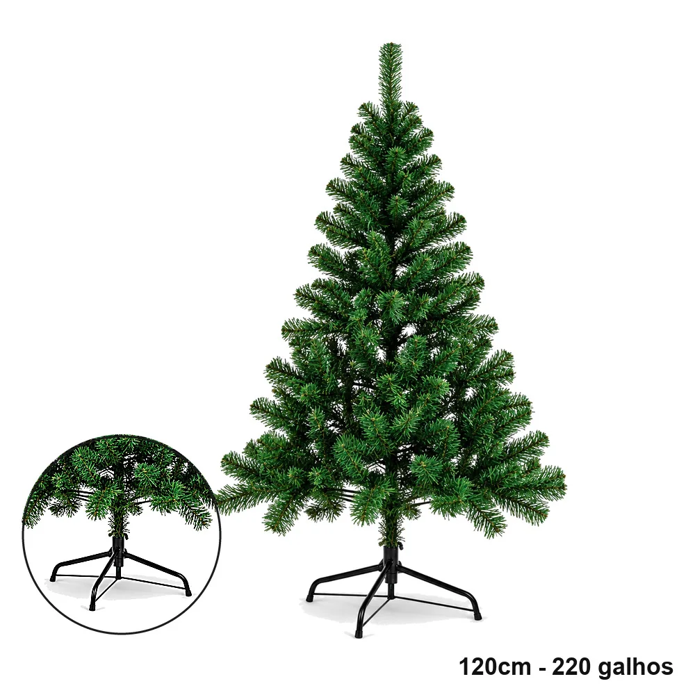 Árvore de Natal Verde 1,20m 220 Galhos