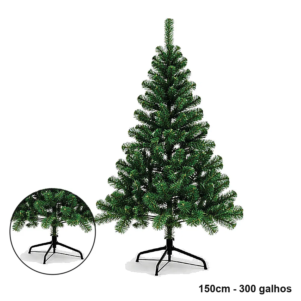 Árvore de Natal Verde 1,50m 300 Galhos