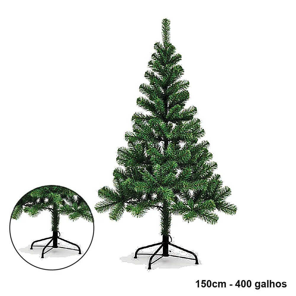 Árvore de Natal Verde 1,50m 400 Galhos